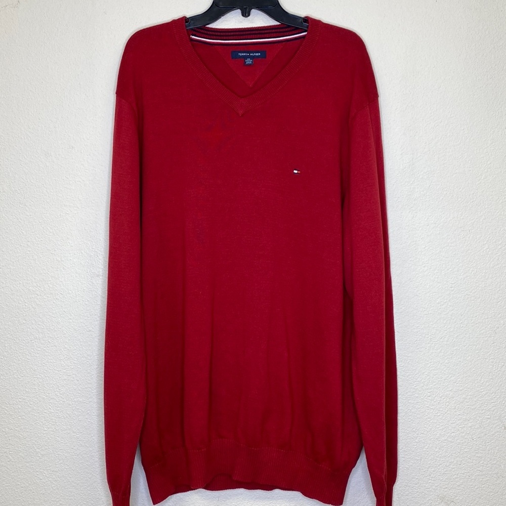 Tommy Hilfiger V Neck Sweater Men's Size XXL